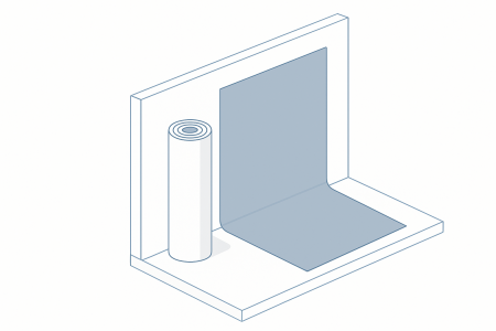 Wall & Surface Covering - Gray PVC wall covering for renovation and recovery